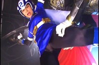 Japanese Heroine 1 Blue Ranger Defeated And Bound