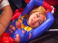 Blonde Japanese Super Lady Defeated Brutally
